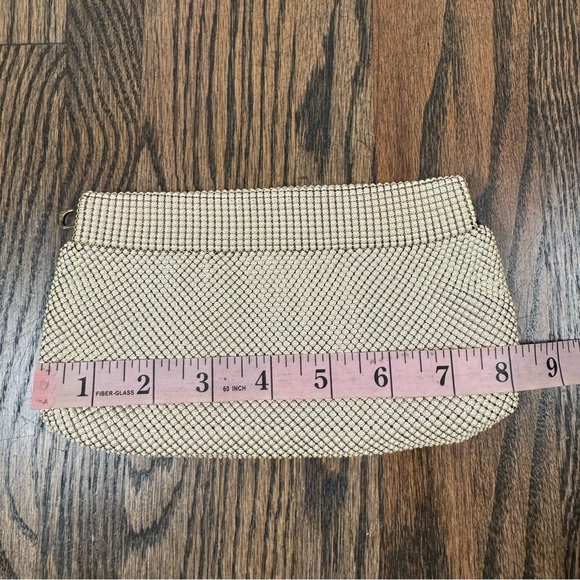 Vintage Whiting & Davis Co. Mesh Cream Bag Clutch - Picture 7 of 8
